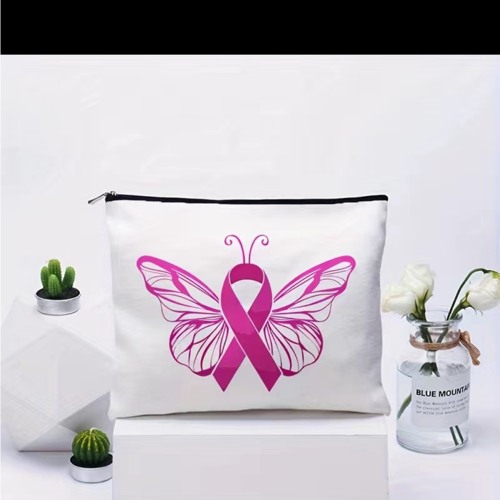 Breast Cancer Awareness Makeup Bag